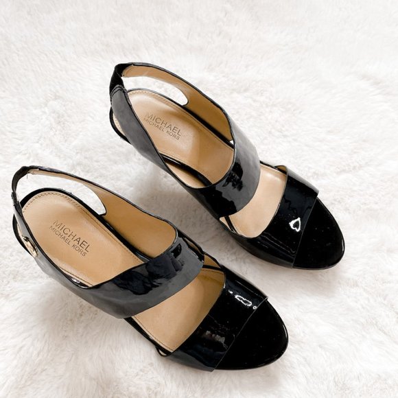 Michael Kors Rochelle Women's Open Toe Sandal Heels Sz 7 - Picture 3 of 6